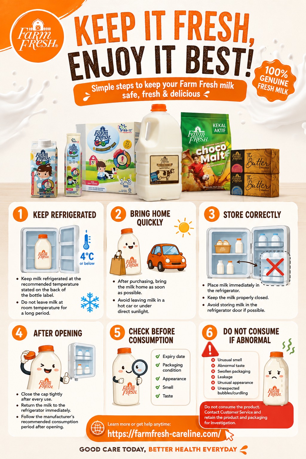 Keep it fresh, enjoy it best — tips for storing Farm Fresh milk safely